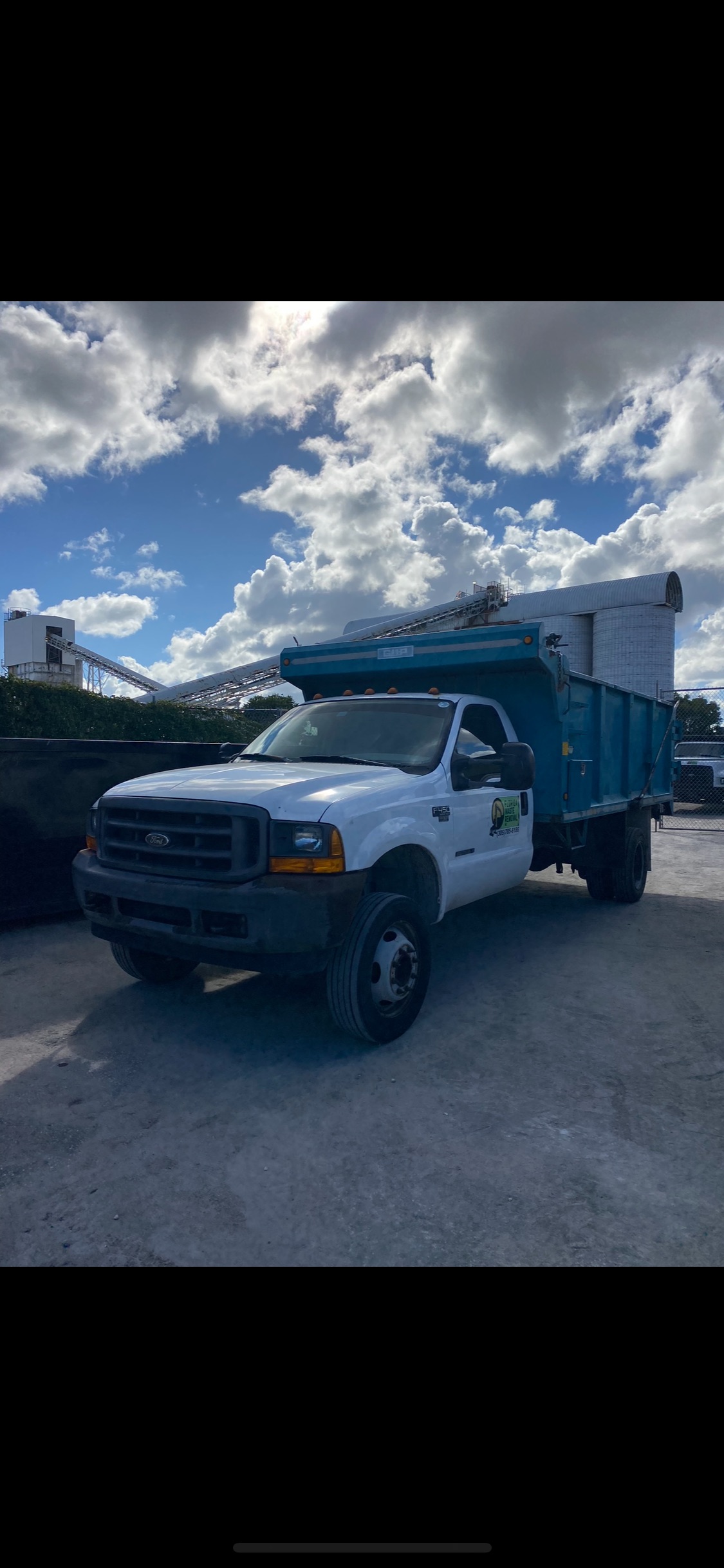 Florida Waste Removal dump truck ready for hauling in South Florida